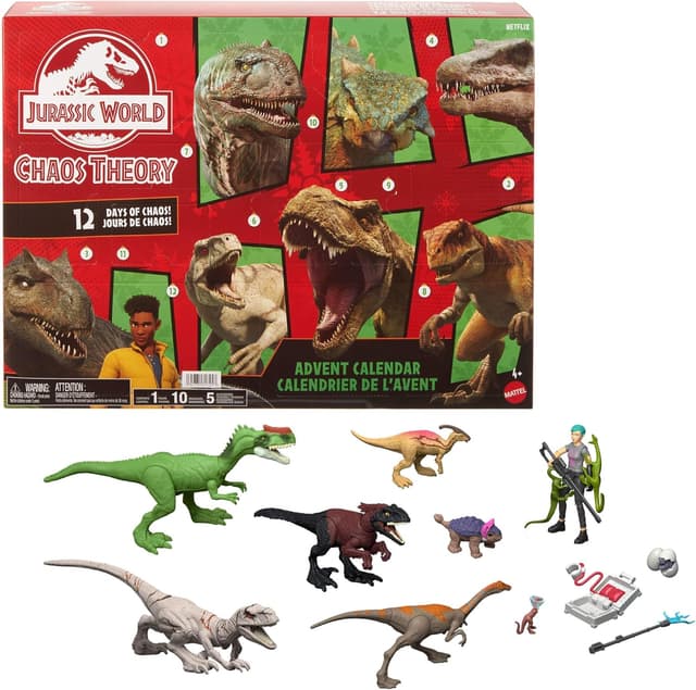 Detalle de Mattel Jurassic World Calendario Avvento 2025