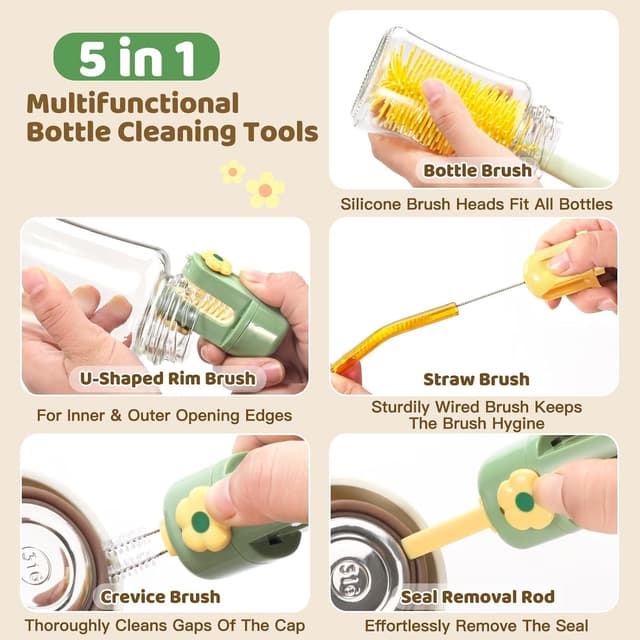 Thumbnail 1 de Orzbow Goupillon Biberon 5-en-1 — lot de 2