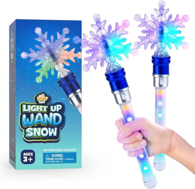 Detalle de IPIDIPI TOYS Snowflake Wand spinning light-up wand