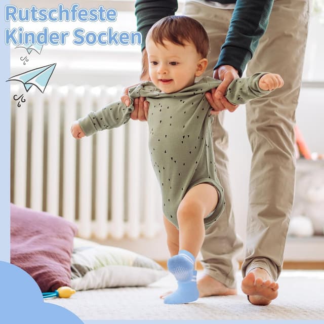 Thumbnail 1 de GRPSKCOS Rutschsocken Kinder 12 Paar