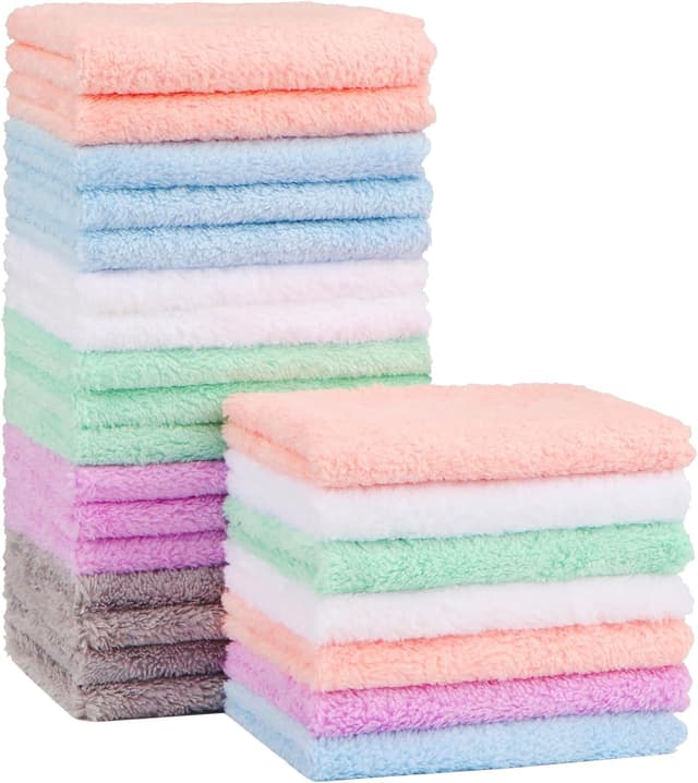 Imagen de Orighty Baby Washcloths 24-Pack 7×9 in, microfibre towels en OfertitasTOP
