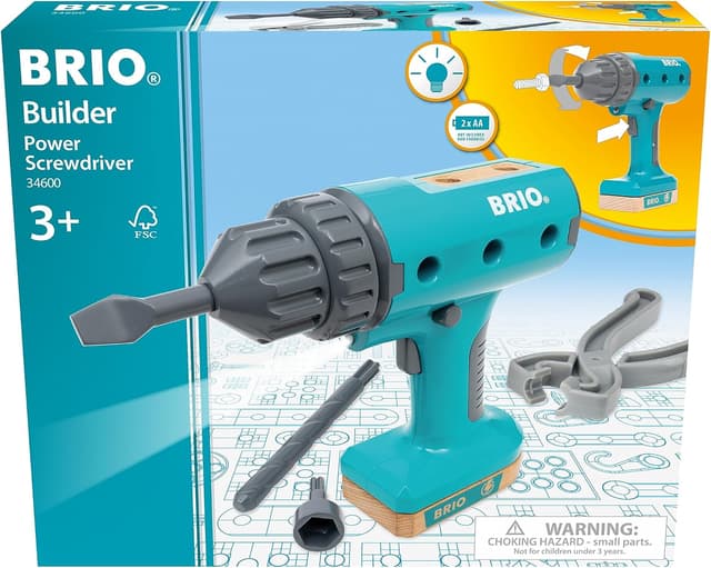 Detalle de BRIO Builder 34600 Cacciavite elettrico per costruzioni e giochi di ruolo (dai 3 anni)