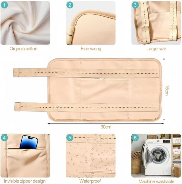 Detalle 2 de Castor Oil Pack Reusable Wrap 1 Pack