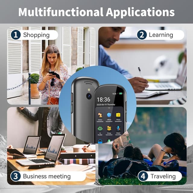 Detalle 2 de MoStrive Sprachübersetzer 150 Sprachen Translator