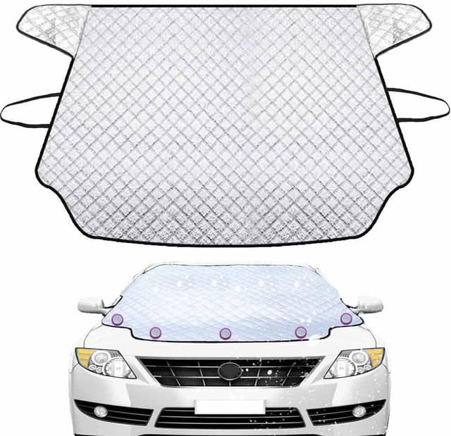 Detalle 2 de Parasole auto parabrezza interno pieghevole riflettente 150 x 70 cm con protezione UV