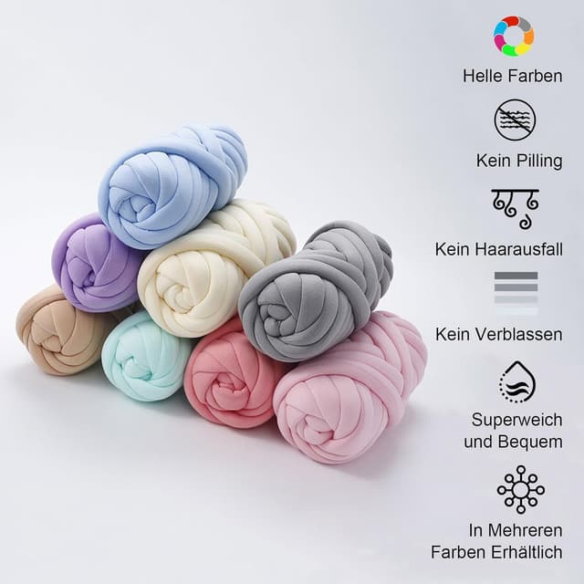 Detalle 2 de Chenille Armstrickwolle 500 g Dunkelblau