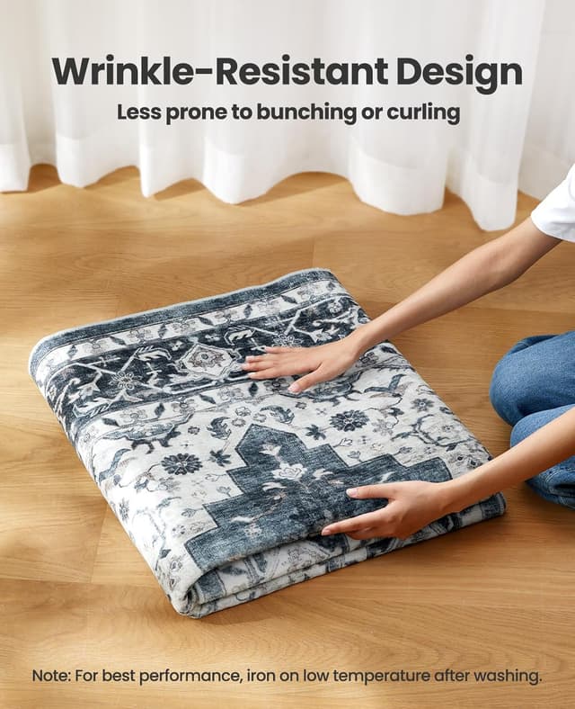 Thumbnail 6 de AMADA HOMEFURNISHING 5x7 washable area rug 🏠