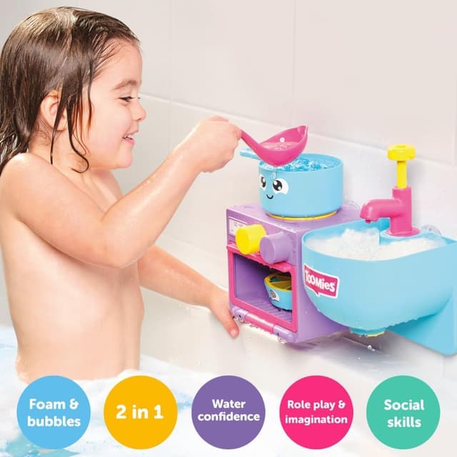 Detalle 2 de Toomies Bubble & Bake Bathtime 2‑in‑1 bath toy for toddlers