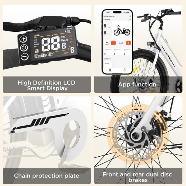 Detalle 1 de Vélo électrique HITWAY BK8S 27,5 pouces 36V 13Ah, moteur 250W (jusqu’à 25 km/h)