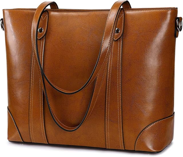 Thumbnail 6 de S-ZONE Borsa Tote in pelle da donna con tracolla per laptop fino a 15,6