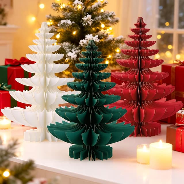 Detalle de Weihnachtsbaum Deko Set 3D 3 Stück