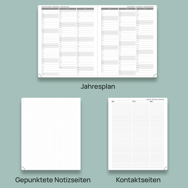 Thumbnail 4 de POPRUN Kalender 2025–2026 A4 Wochenplaner