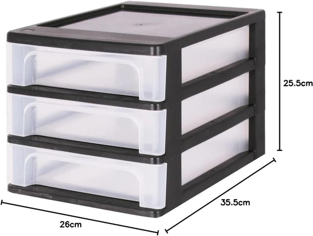 Detalle de Iris Ohyama OCH-2030 Schubladenbox 3x4 L
