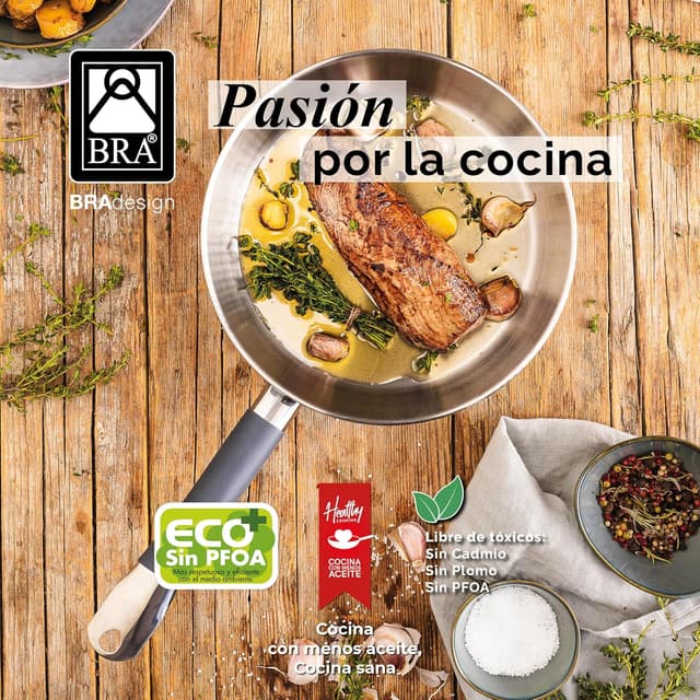 Thumbnail 4 de BRA Master Set de Sartenes Acero Inoxidable, Inducción