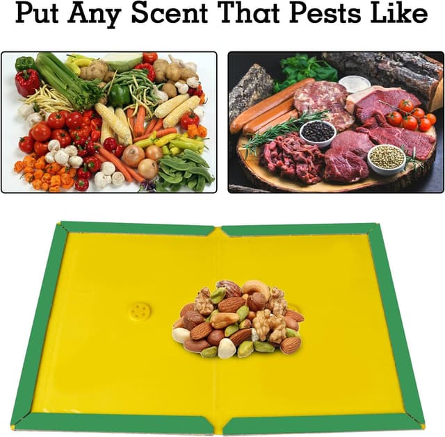 Detalle 1 de Colpart 15Pack sticky glue trap pads – foldable pest sticky boards for indoor use