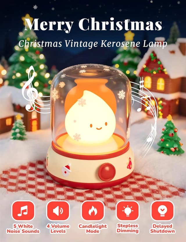 Thumbnail 5 de IHALO Rumori Bianchi per Neonato Lampada Notte 72h