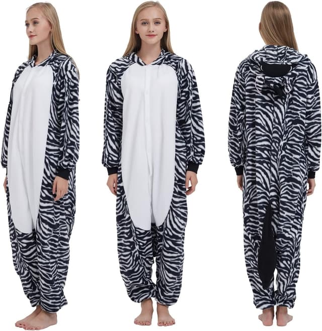 Detalle de SimZoo Unisex-Einteiler Cosplay-Kostüm als Hauskleidung und Pyjama aus Polarfleece