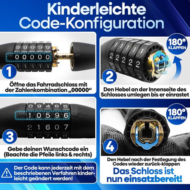 Thumbnail 6 de NEXTCOVER LockPro Fahrradschloss Zahlencode