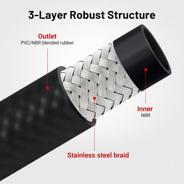 Thumbnail 3 de EVIL ENERGY 1" Fuel Transfer Hose 10FT ⛽