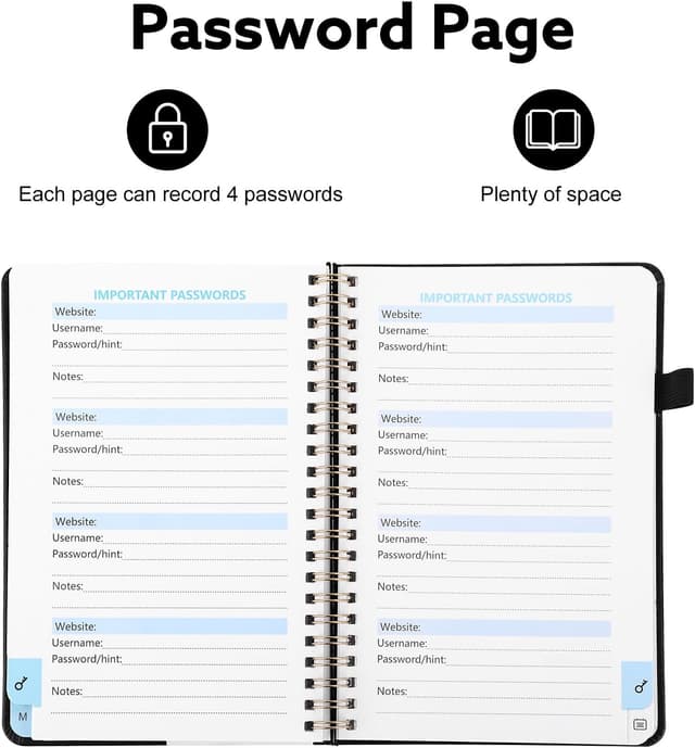 Detalle de Thboxes Password Book 128 pages 📒