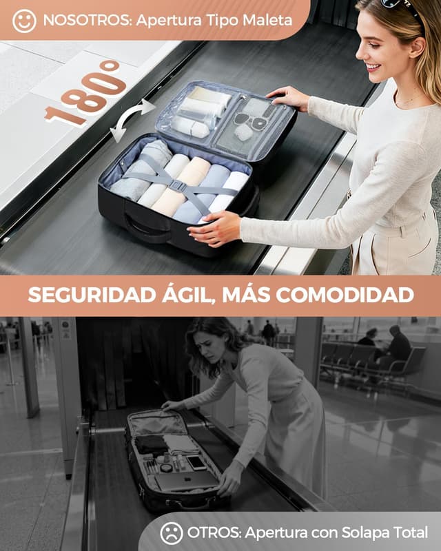 Detalle de Lekespring Mochila Viaje Cabina 20L 40x20x25