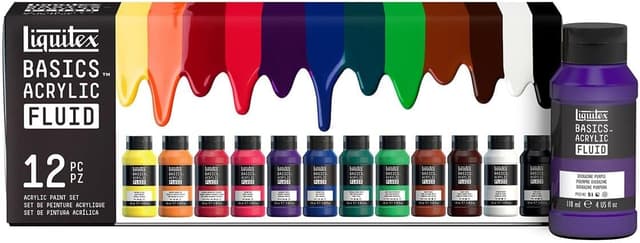 Imagen de Liquitex Basics Fluid 12 couleurs, 118 ml en OfertitasTOP