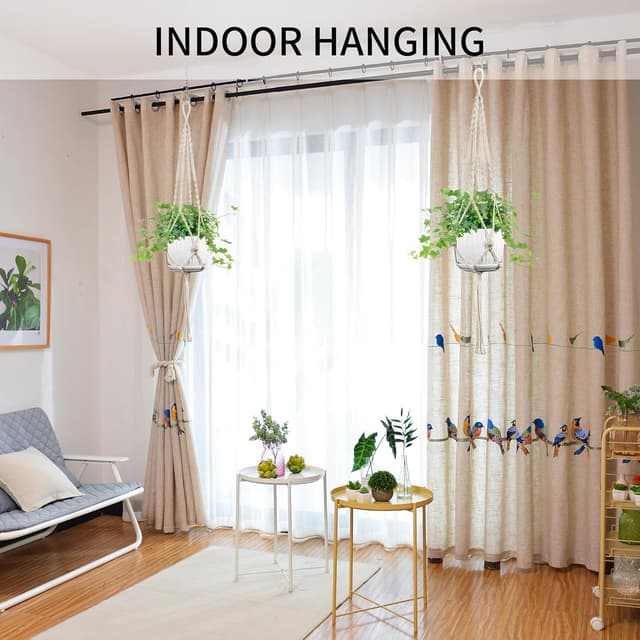 Thumbnail 4 de IDEEEPAN Macrame Plant Hanger 44 Inch