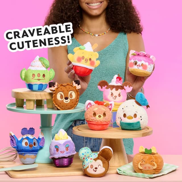 Detalle de Just Play Disney Munchlings Light-Up-Plüschspielzeug mit Duft (11,4 cm) – zum Sammeln