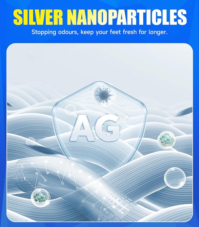 Detalle 2 de PULIOU running socks, 6 pairs ankle