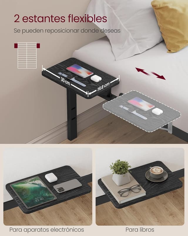 Thumbnail 3 de VASAGLE RMB096B01 cama 135x190 cm