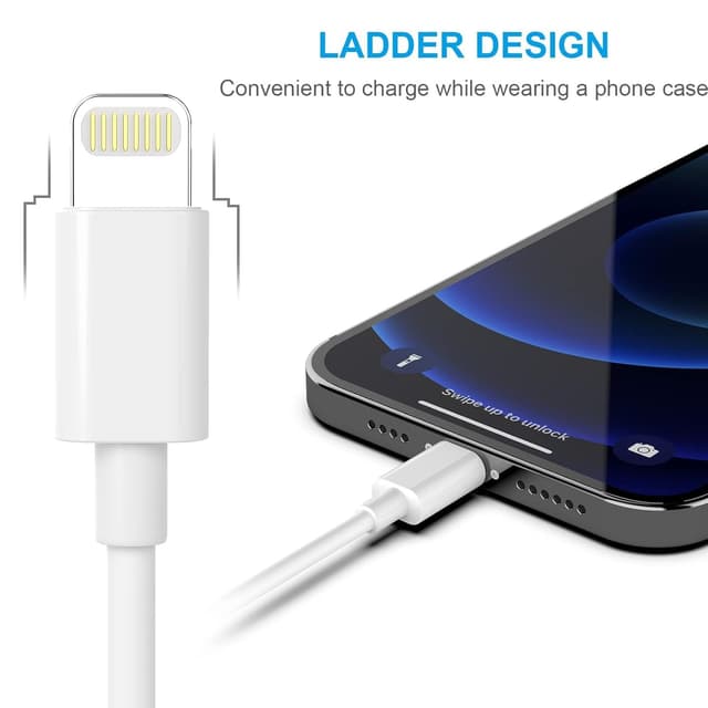 Detalle 2 de AZMOGDT MFi iPhone Lightning Cable 5-pack