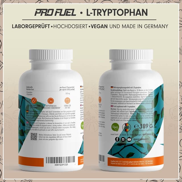 Thumbnail 5 de L-Tryptophan hochdosiert 300 Kapseln