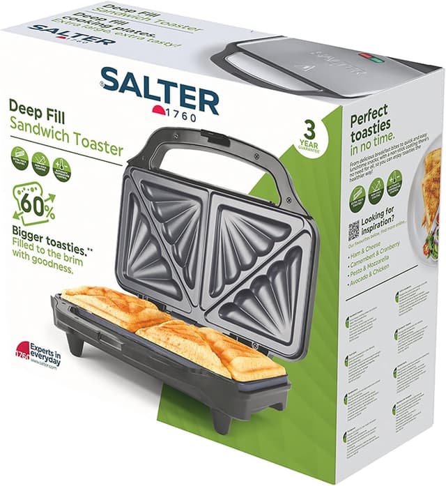 Thumbnail 2 de Salter EK2017 Sandwich Toaster 900W 🍞