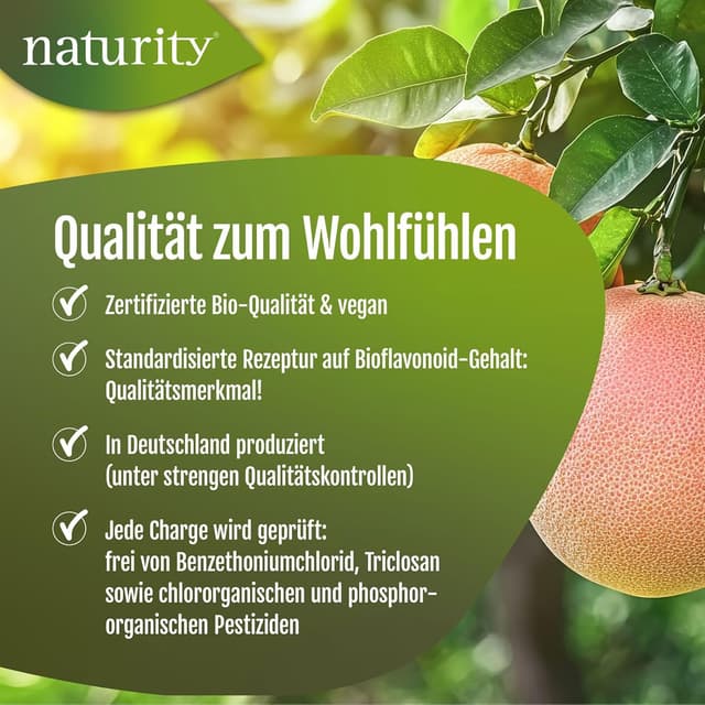 Detalle de Bio Grapefruitkernextrakt (1200 mg Bioflavonoide/250 ml) – vegan, zertifizierte Bio-Qualität, in Deutschland hergestellt