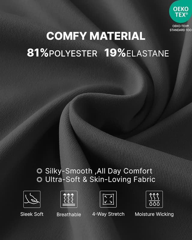 Detalle 2 de G4Free Umstandshose Damen hohe Taille mit Taschen – Yoga- & Freizeithose mit 4-Wege-Stretch