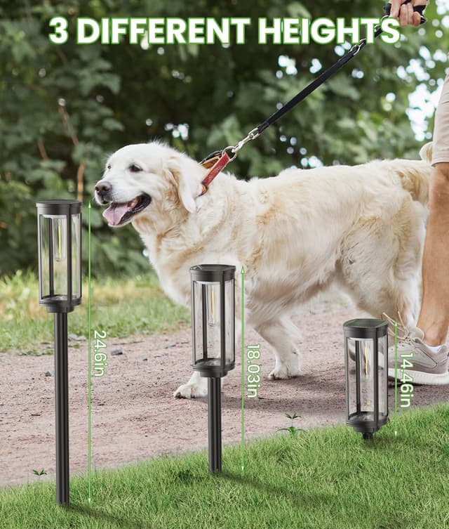 Detalle 2 de BITPOTT Bright Solar Pathway Lights 8 Pack