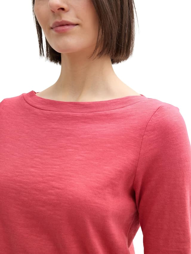 Detalle de TOM TAILOR T-Shirt Donna 1046965: maniche corte e vestibilità comoda