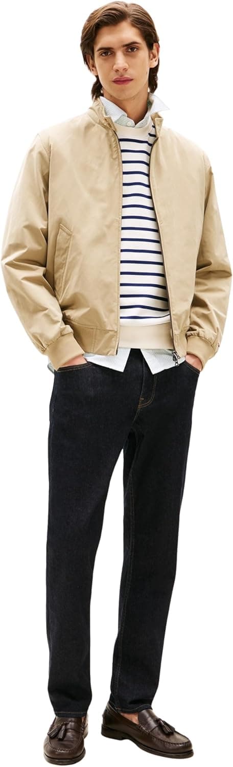 Detalle 2 de Tommy Hilfiger Men’s Straight Fit Denton Mid Rise Jeans