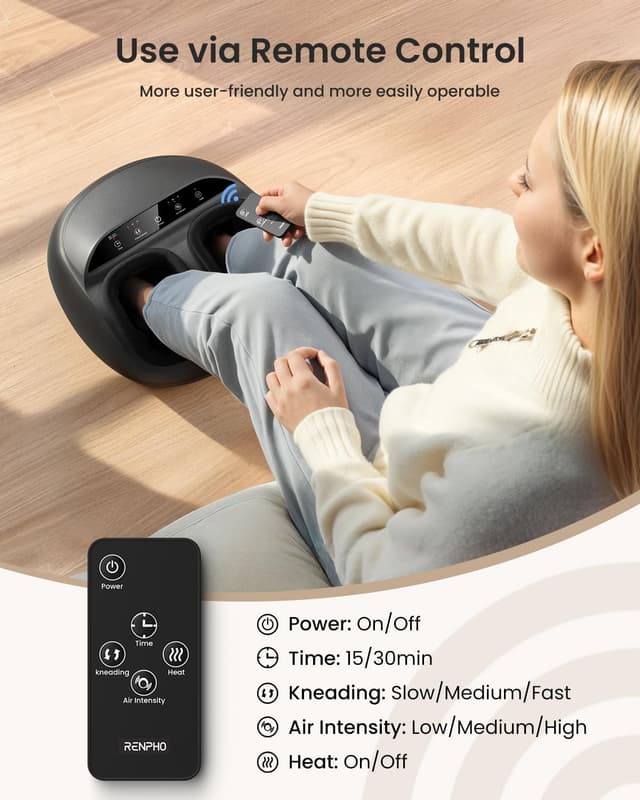 Detalle 2 de RENPHO Foot Massager Machine with Heat
