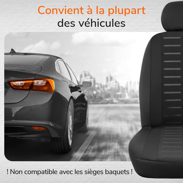 Thumbnail 4 de upgrade4cars Housses de Siège Voiture Universel 9 pièces