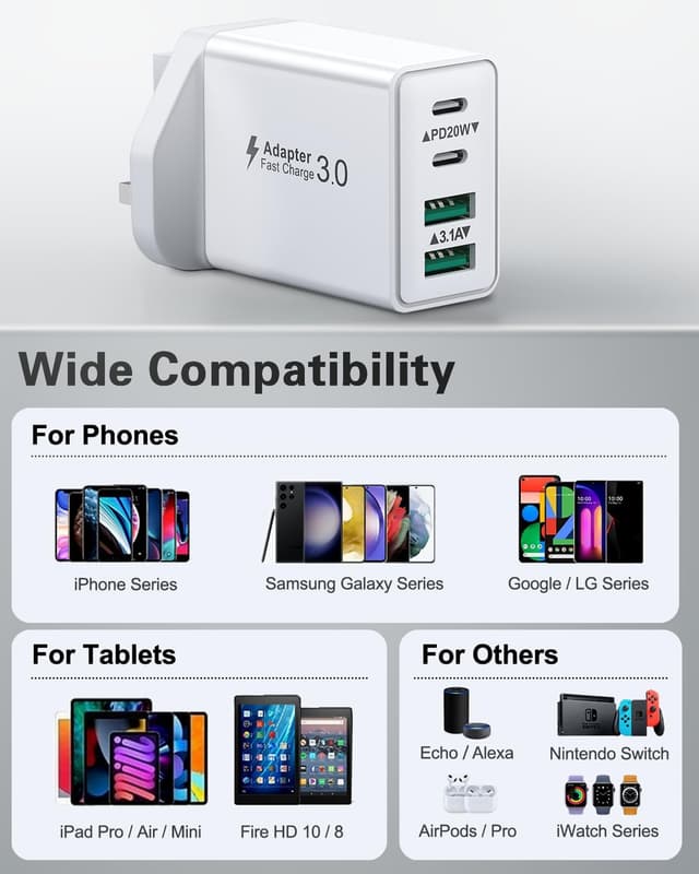 Thumbnail 5 de USB C Plug Fast Charge 40W wall charger