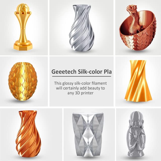 Thumbnail 5 de GEEETECH PLA Filament 1kg Silk Gold