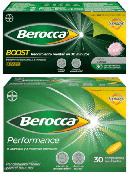 Detalle de Berocca Performance 60 comprimidos (30+30) 💊