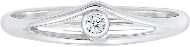 Detalle 2 de Elli DIAMONDS Ring Geo mit Diamant 0,03 ct. đ