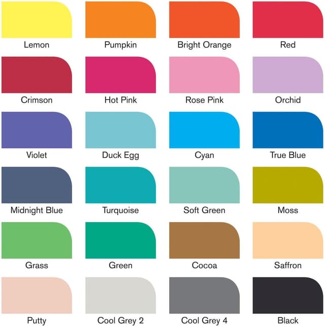 Detalle de Winsor & Newton ProMarker (im Wallet) 24 Farben Set – Doppelseitige Layoutmarker für feine Linien & breite Flächen