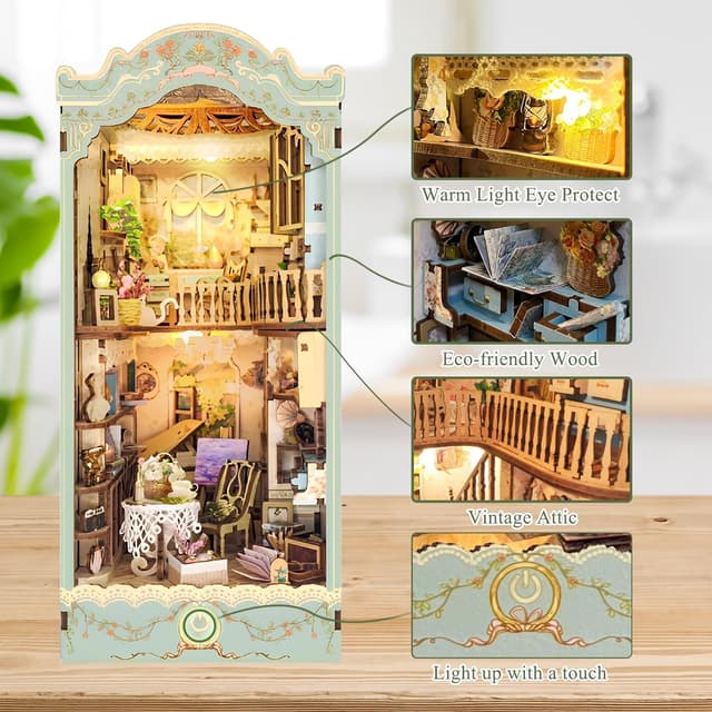 Thumbnail 2 de CRIOLPO Book Nook Kit Pastoral Diary