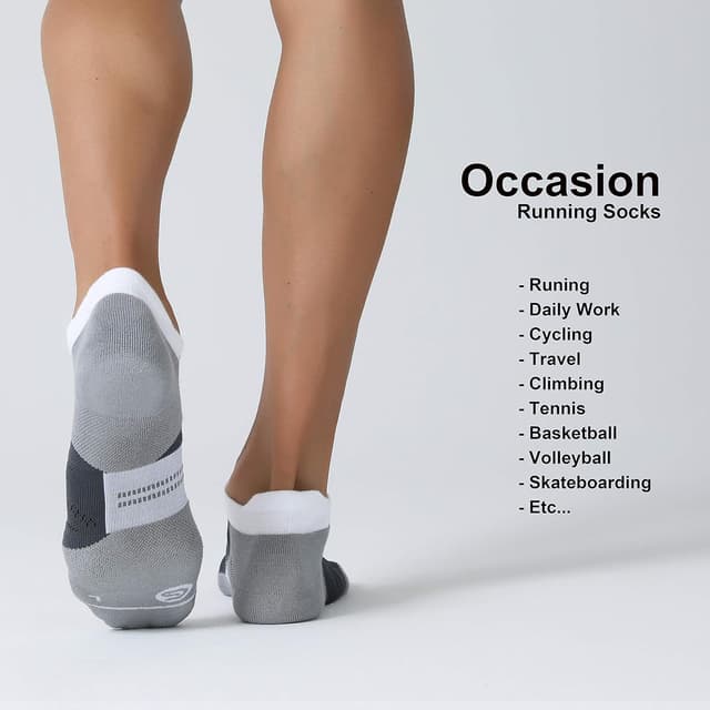 Thumbnail 5 de CS CELERSPORT Men's Running Ankle Socks 6-pack