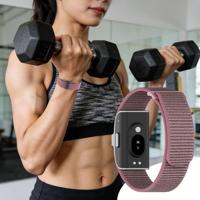 Detalle 2 de ZOOROO Nylon Loop Sport replacement bands for Hume Health Band (adjustable breathable strap)