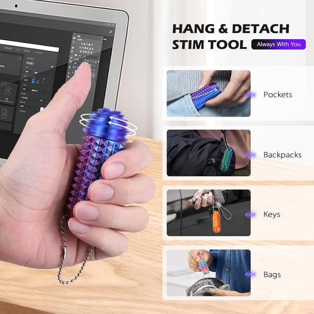 Detalle 2 de Little Ouchies Pain Fidget 4PCS sensory spiky tool