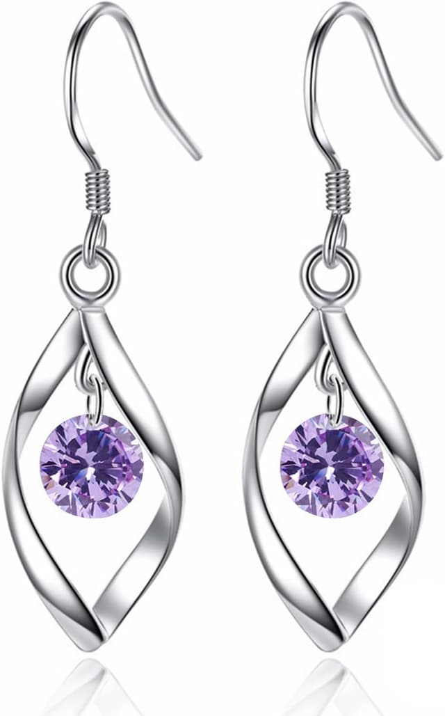 Imagen de Zolkamery Schmuckset Silber 925 Damen Tropfen 3,5 cm en OfertitasTOP